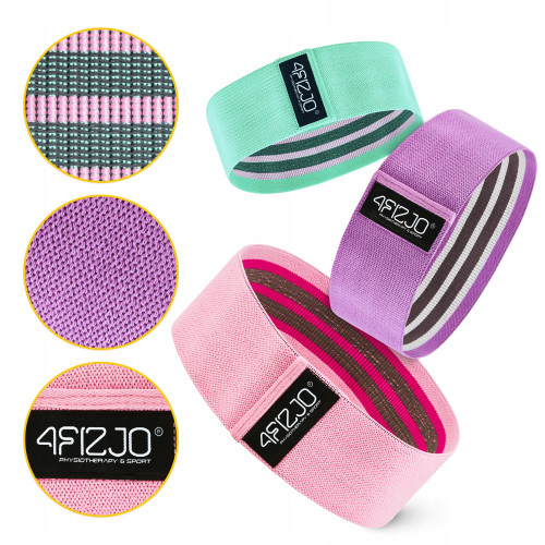 Резинка для фитнеса  4FIZJO Hip Band 3 шт Mix - фото №7